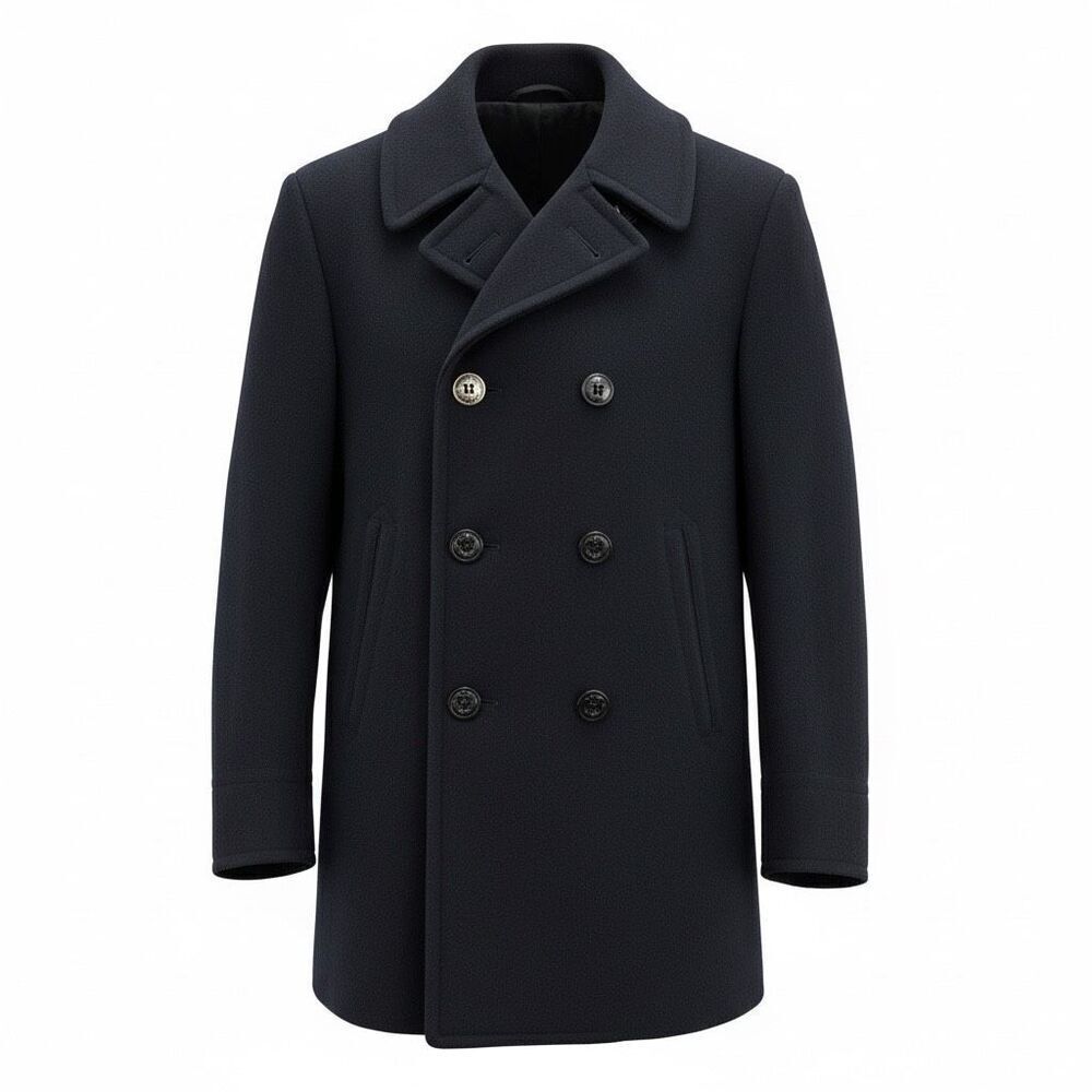 Vintage Men’s U.S. Navy Pea Coat | WWII-Era Spec | Size 38 Regular